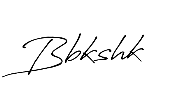 Create a beautiful signature design for name Bbkshk. With this signature (Antro_Vectra_Bolder) fonts, you can make a handwritten signature for free. Bbkshk signature style 7 images and pictures png