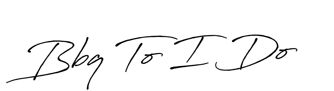 Check out images of Autograph of Bbq To I Do name. Actor Bbq To I Do Signature Style. Antro_Vectra_Bolder is a professional sign style online. Bbq To I Do signature style 7 images and pictures png