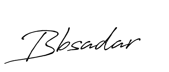 Design your own signature with our free online signature maker. With this signature software, you can create a handwritten (Antro_Vectra_Bolder) signature for name Bbsadar. Bbsadar signature style 7 images and pictures png