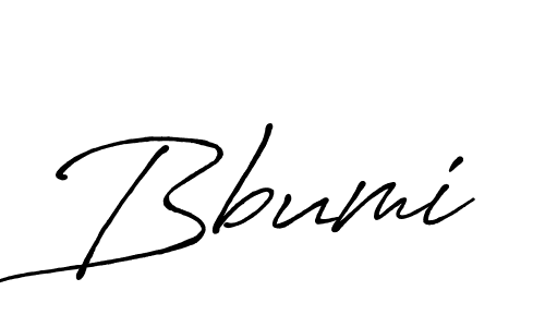 Create a beautiful signature design for name Bbumi. With this signature (Antro_Vectra_Bolder) fonts, you can make a handwritten signature for free. Bbumi signature style 7 images and pictures png