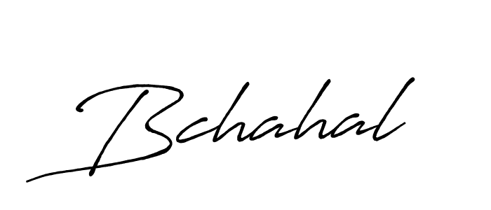 Design your own signature with our free online signature maker. With this signature software, you can create a handwritten (Antro_Vectra_Bolder) signature for name Bchahal. Bchahal signature style 7 images and pictures png