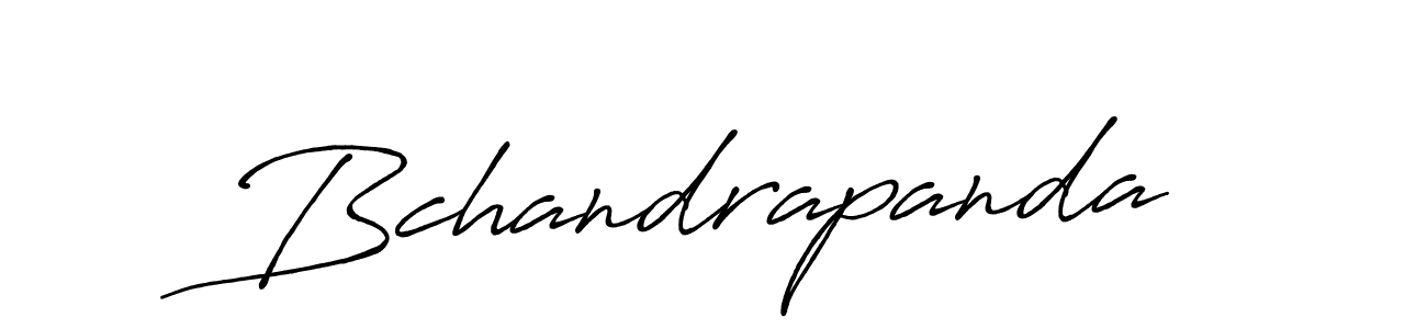 Make a beautiful signature design for name Bchandrapanda. With this signature (Antro_Vectra_Bolder) style, you can create a handwritten signature for free. Bchandrapanda signature style 7 images and pictures png