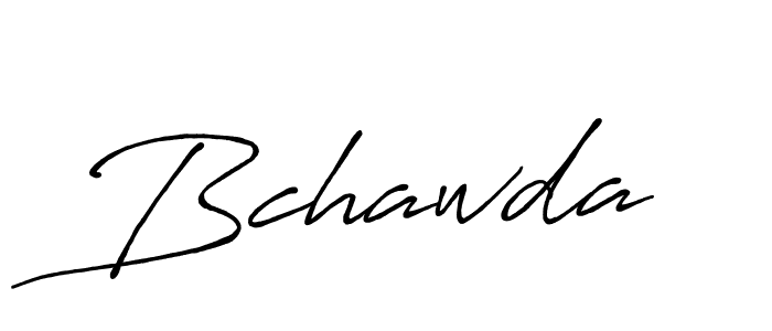 Create a beautiful signature design for name Bchawda. With this signature (Antro_Vectra_Bolder) fonts, you can make a handwritten signature for free. Bchawda signature style 7 images and pictures png