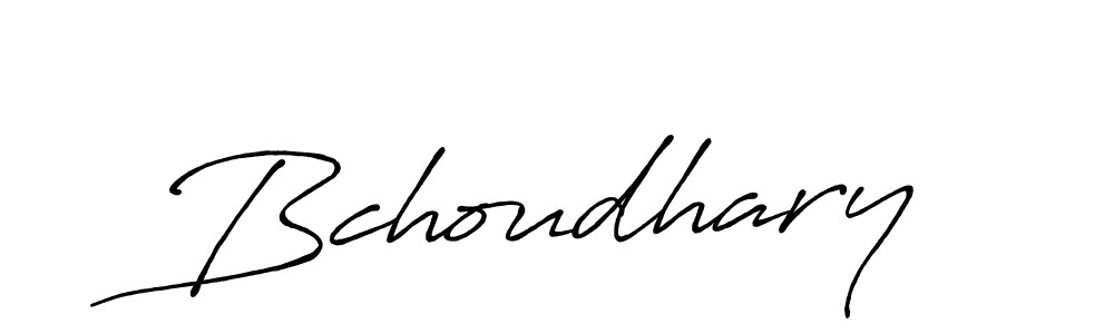 Design your own signature with our free online signature maker. With this signature software, you can create a handwritten (Antro_Vectra_Bolder) signature for name Bchoudhary. Bchoudhary signature style 7 images and pictures png