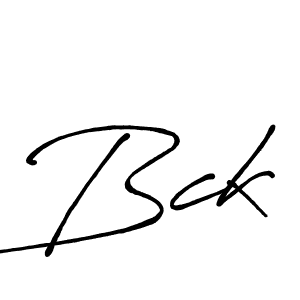 Bck stylish signature style. Best Handwritten Sign (Antro_Vectra_Bolder) for my name. Handwritten Signature Collection Ideas for my name Bck. Bck signature style 7 images and pictures png