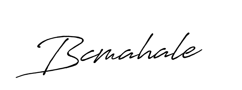 How to make Bcmahale signature? Antro_Vectra_Bolder is a professional autograph style. Create handwritten signature for Bcmahale name. Bcmahale signature style 7 images and pictures png