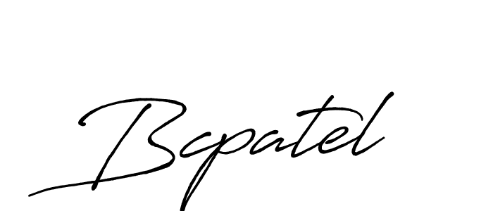 Antro_Vectra_Bolder is a professional signature style that is perfect for those who want to add a touch of class to their signature. It is also a great choice for those who want to make their signature more unique. Get Bcpatel name to fancy signature for free. Bcpatel signature style 7 images and pictures png