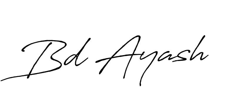 Create a beautiful signature design for name Bd Ayash. With this signature (Antro_Vectra_Bolder) fonts, you can make a handwritten signature for free. Bd Ayash signature style 7 images and pictures png