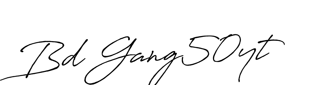 Also we have Bd Gang50yt name is the best signature style. Create professional handwritten signature collection using Antro_Vectra_Bolder autograph style. Bd Gang50yt signature style 7 images and pictures png