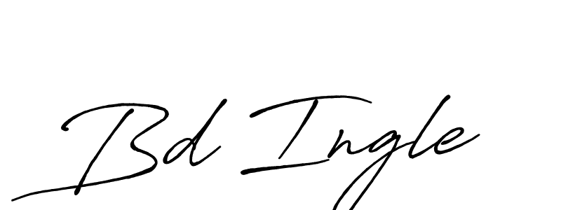 You should practise on your own different ways (Antro_Vectra_Bolder) to write your name (Bd Ingle) in signature. don't let someone else do it for you. Bd Ingle signature style 7 images and pictures png