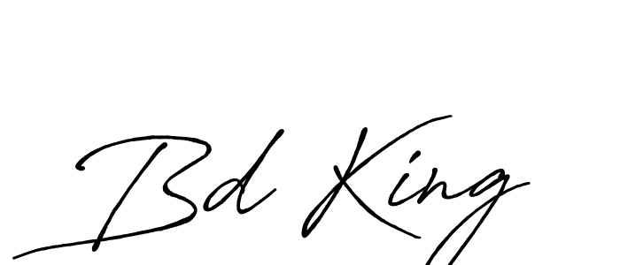 Also You can easily find your signature by using the search form. We will create Bd King name handwritten signature images for you free of cost using Antro_Vectra_Bolder sign style. Bd King signature style 7 images and pictures png