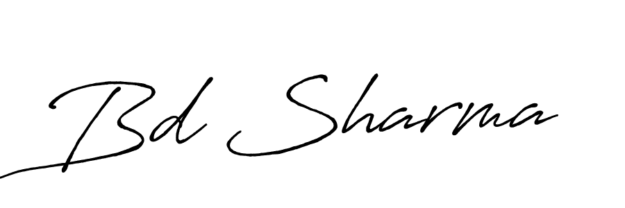 Use a signature maker to create a handwritten signature online. With this signature software, you can design (Antro_Vectra_Bolder) your own signature for name Bd Sharma. Bd Sharma signature style 7 images and pictures png