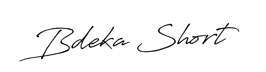 Design your own signature with our free online signature maker. With this signature software, you can create a handwritten (Antro_Vectra_Bolder) signature for name Bdeka Short. Bdeka Short signature style 7 images and pictures png