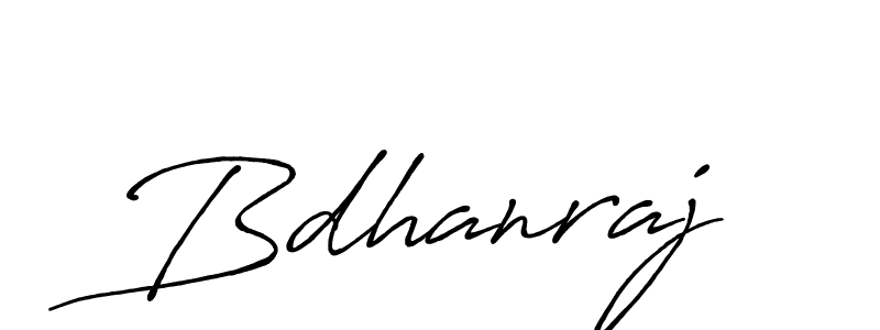 Use a signature maker to create a handwritten signature online. With this signature software, you can design (Antro_Vectra_Bolder) your own signature for name Bdhanraj. Bdhanraj signature style 7 images and pictures png