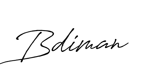Use a signature maker to create a handwritten signature online. With this signature software, you can design (Antro_Vectra_Bolder) your own signature for name Bdiman. Bdiman signature style 7 images and pictures png