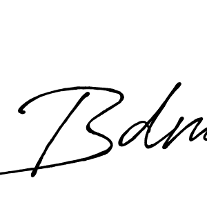 Also we have Bdm name is the best signature style. Create professional handwritten signature collection using Antro_Vectra_Bolder autograph style. Bdm signature style 7 images and pictures png