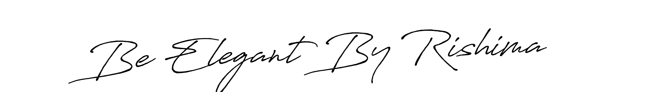 Similarly Antro_Vectra_Bolder is the best handwritten signature design. Signature creator online .You can use it as an online autograph creator for name Be Elegant By Rishima. Be Elegant By Rishima signature style 7 images and pictures png