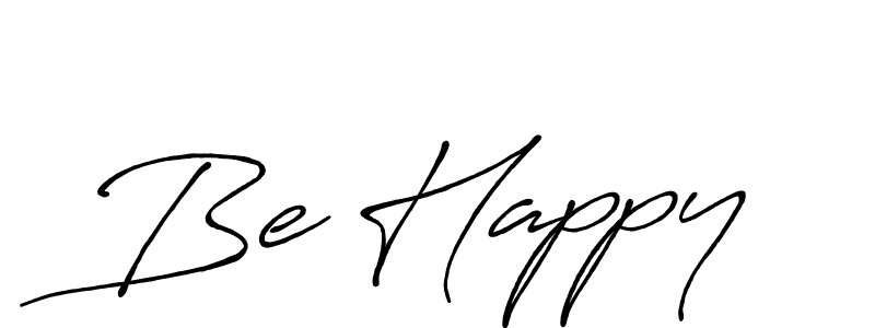 if you are searching for the best signature style for your name Be Happy. so please give up your signature search. here we have designed multiple signature styles  using Antro_Vectra_Bolder. Be Happy signature style 7 images and pictures png