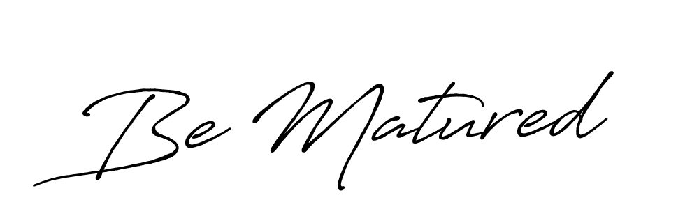 Similarly Antro_Vectra_Bolder is the best handwritten signature design. Signature creator online .You can use it as an online autograph creator for name Be Matured. Be Matured signature style 7 images and pictures png