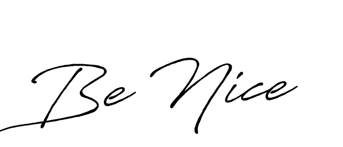 Antro_Vectra_Bolder is a professional signature style that is perfect for those who want to add a touch of class to their signature. It is also a great choice for those who want to make their signature more unique. Get Be Nice name to fancy signature for free. Be Nice signature style 7 images and pictures png