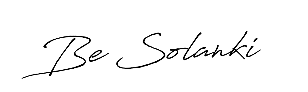 The best way (Antro_Vectra_Bolder) to make a short signature is to pick only two or three words in your name. The name Be Solanki include a total of six letters. For converting this name. Be Solanki signature style 7 images and pictures png