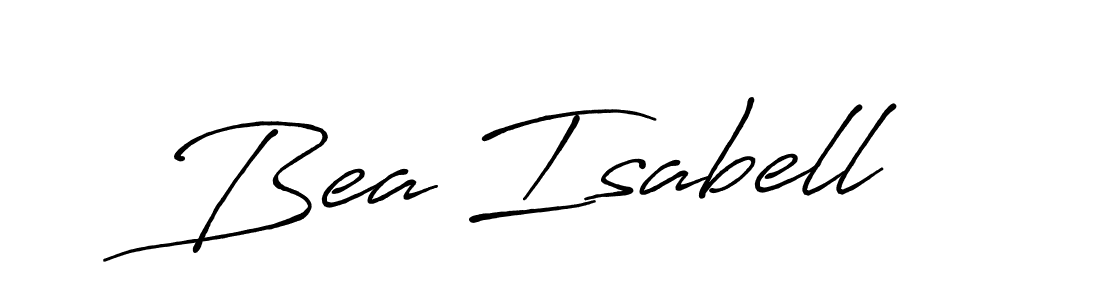 Similarly Antro_Vectra_Bolder is the best handwritten signature design. Signature creator online .You can use it as an online autograph creator for name Bea Isabell. Bea Isabell signature style 7 images and pictures png