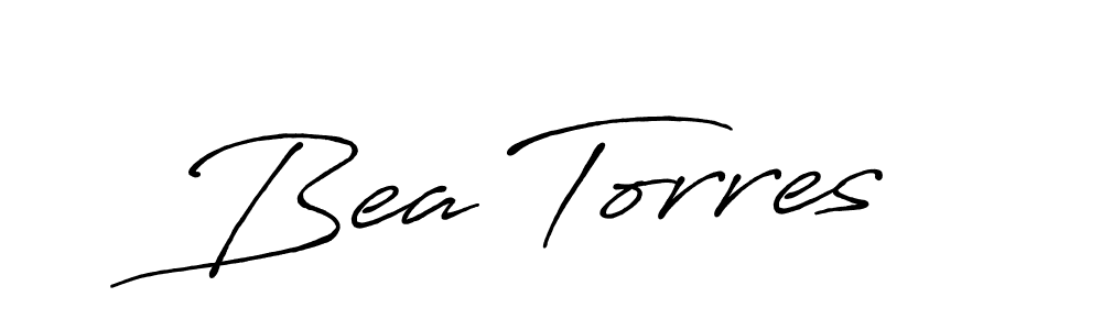 Bea Torres stylish signature style. Best Handwritten Sign (Antro_Vectra_Bolder) for my name. Handwritten Signature Collection Ideas for my name Bea Torres. Bea Torres signature style 7 images and pictures png