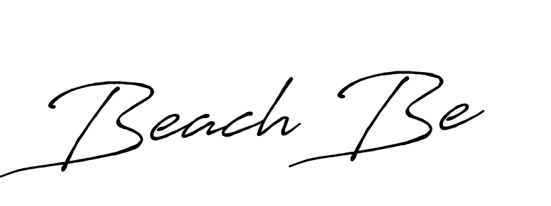 How to make Beach Be name signature. Use Antro_Vectra_Bolder style for creating short signs online. This is the latest handwritten sign. Beach Be signature style 7 images and pictures png