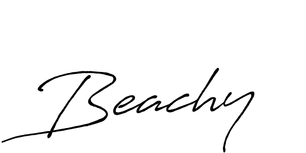 Design your own signature with our free online signature maker. With this signature software, you can create a handwritten (Antro_Vectra_Bolder) signature for name Beachy. Beachy signature style 7 images and pictures png