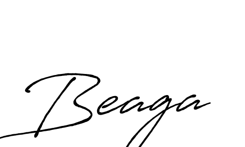 How to make Beaga name signature. Use Antro_Vectra_Bolder style for creating short signs online. This is the latest handwritten sign. Beaga signature style 7 images and pictures png