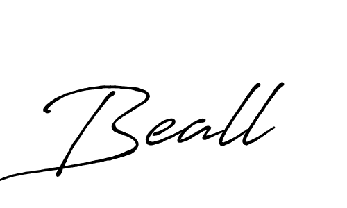 How to make Beall name signature. Use Antro_Vectra_Bolder style for creating short signs online. This is the latest handwritten sign. Beall signature style 7 images and pictures png