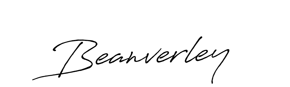 Create a beautiful signature design for name Beanverley. With this signature (Antro_Vectra_Bolder) fonts, you can make a handwritten signature for free. Beanverley signature style 7 images and pictures png