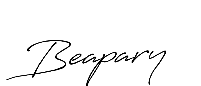 How to make Beapary name signature. Use Antro_Vectra_Bolder style for creating short signs online. This is the latest handwritten sign. Beapary signature style 7 images and pictures png