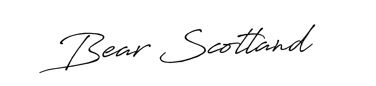 Design your own signature with our free online signature maker. With this signature software, you can create a handwritten (Antro_Vectra_Bolder) signature for name Bear Scotland. Bear Scotland signature style 7 images and pictures png