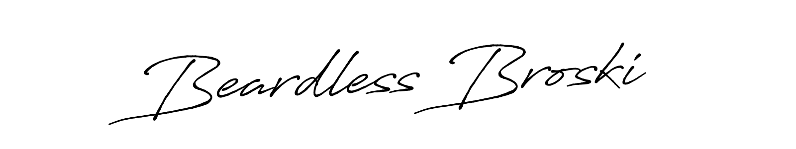 Also we have Beardless Broski name is the best signature style. Create professional handwritten signature collection using Antro_Vectra_Bolder autograph style. Beardless Broski signature style 7 images and pictures png