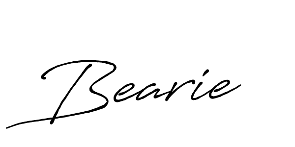 Bearie stylish signature style. Best Handwritten Sign (Antro_Vectra_Bolder) for my name. Handwritten Signature Collection Ideas for my name Bearie. Bearie signature style 7 images and pictures png