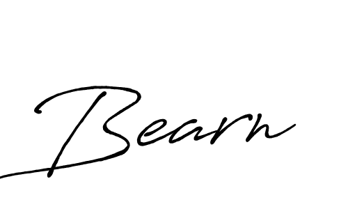 Use a signature maker to create a handwritten signature online. With this signature software, you can design (Antro_Vectra_Bolder) your own signature for name Bearn. Bearn signature style 7 images and pictures png