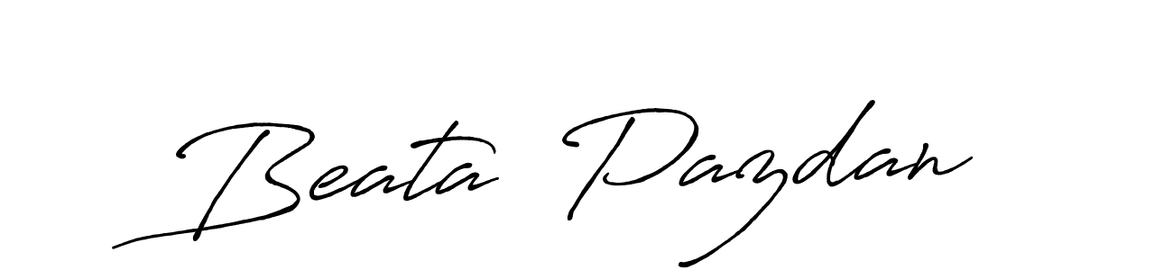 Also You can easily find your signature by using the search form. We will create Beata  Pazdan name handwritten signature images for you free of cost using Antro_Vectra_Bolder sign style. Beata  Pazdan signature style 7 images and pictures png