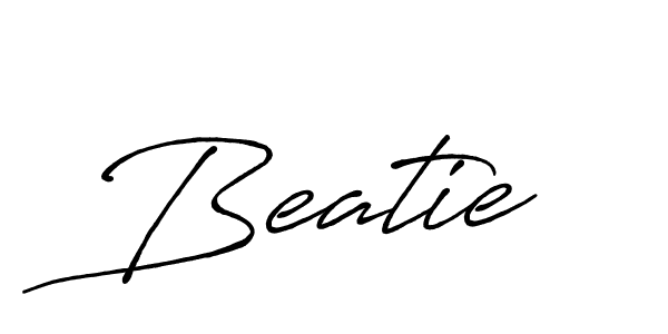 How to make Beatie signature? Antro_Vectra_Bolder is a professional autograph style. Create handwritten signature for Beatie name. Beatie signature style 7 images and pictures png