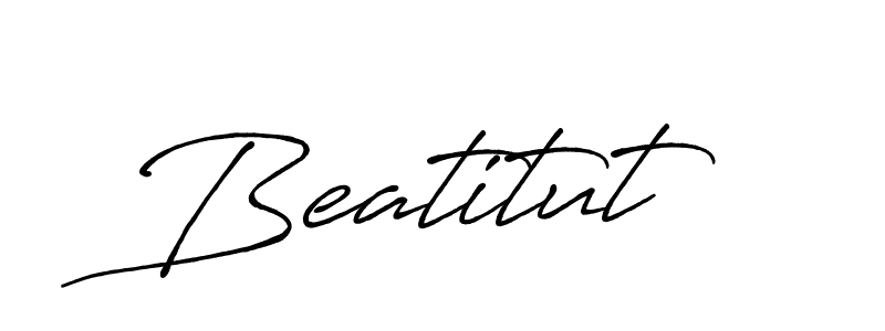 Design your own signature with our free online signature maker. With this signature software, you can create a handwritten (Antro_Vectra_Bolder) signature for name Beatitut. Beatitut signature style 7 images and pictures png