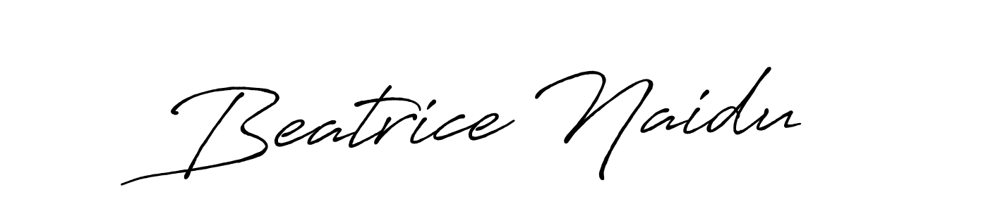 Use a signature maker to create a handwritten signature online. With this signature software, you can design (Antro_Vectra_Bolder) your own signature for name Beatrice Naidu. Beatrice Naidu signature style 7 images and pictures png
