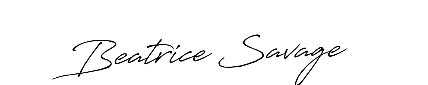 Design your own signature with our free online signature maker. With this signature software, you can create a handwritten (Antro_Vectra_Bolder) signature for name Beatrice Savage. Beatrice Savage signature style 7 images and pictures png