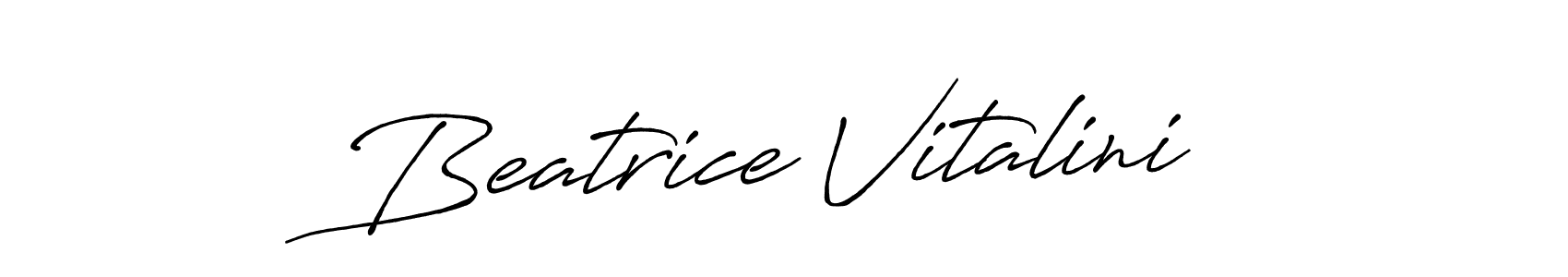 Make a beautiful signature design for name Beatrice Vitalini. With this signature (Antro_Vectra_Bolder) style, you can create a handwritten signature for free. Beatrice Vitalini signature style 7 images and pictures png