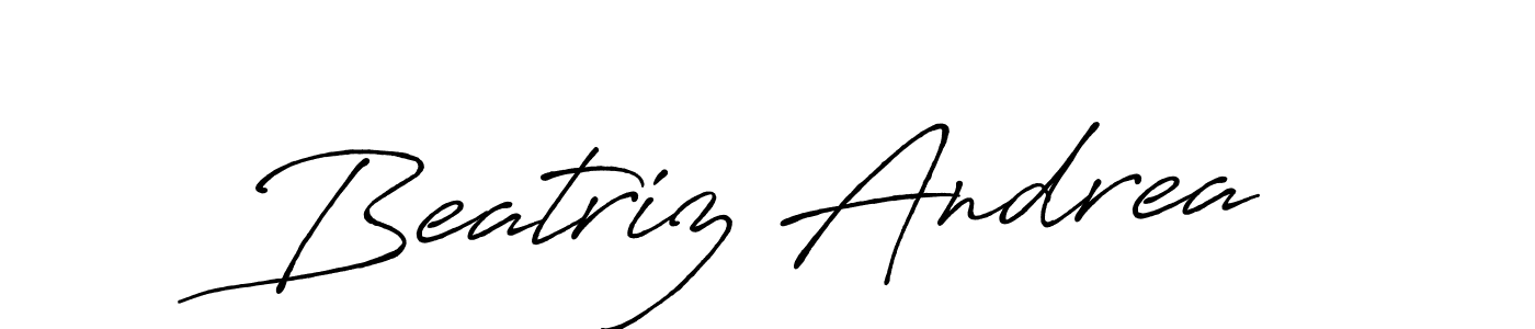 Also we have Beatriz Andrea name is the best signature style. Create professional handwritten signature collection using Antro_Vectra_Bolder autograph style. Beatriz Andrea signature style 7 images and pictures png