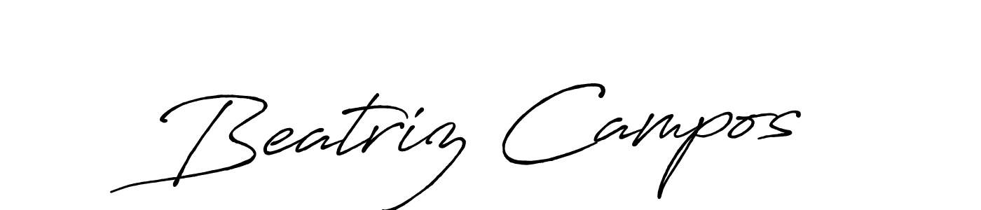 Use a signature maker to create a handwritten signature online. With this signature software, you can design (Antro_Vectra_Bolder) your own signature for name Beatriz Campos. Beatriz Campos signature style 7 images and pictures png