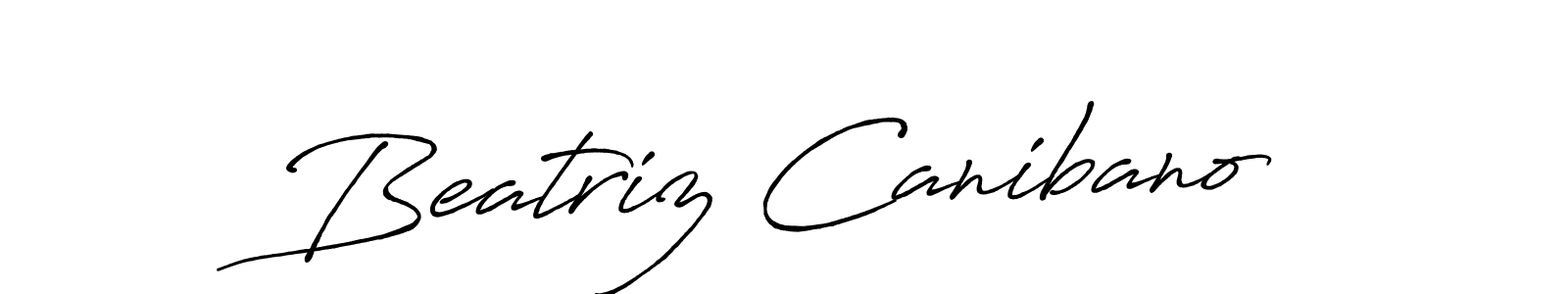Make a beautiful signature design for name Beatriz Canibano. With this signature (Antro_Vectra_Bolder) style, you can create a handwritten signature for free. Beatriz Canibano signature style 7 images and pictures png