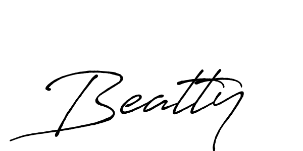 How to make Beatty signature? Antro_Vectra_Bolder is a professional autograph style. Create handwritten signature for Beatty name. Beatty signature style 7 images and pictures png