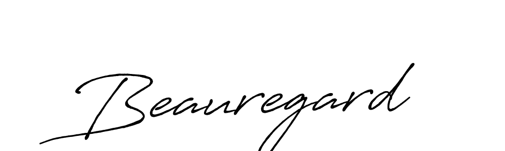 Also we have Beauregard name is the best signature style. Create professional handwritten signature collection using Antro_Vectra_Bolder autograph style. Beauregard signature style 7 images and pictures png