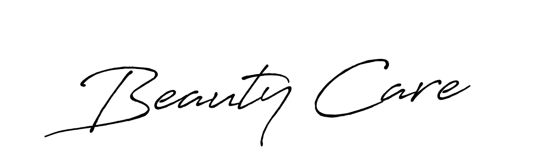 Create a beautiful signature design for name Beauty Care. With this signature (Antro_Vectra_Bolder) fonts, you can make a handwritten signature for free. Beauty Care signature style 7 images and pictures png