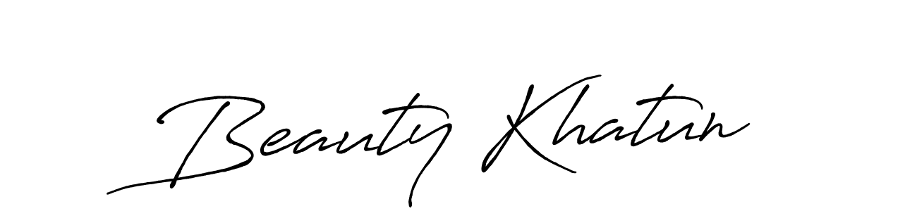 Antro_Vectra_Bolder is a professional signature style that is perfect for those who want to add a touch of class to their signature. It is also a great choice for those who want to make their signature more unique. Get Beauty Khatun name to fancy signature for free. Beauty Khatun signature style 7 images and pictures png
